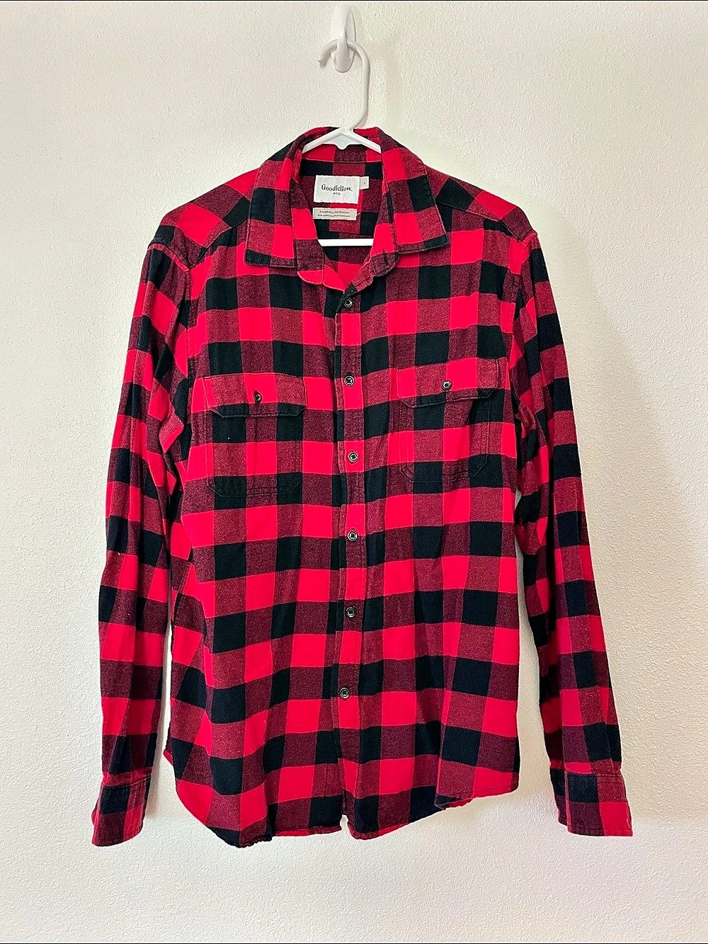 Goodfellow & Co Men's Mid-Weight Long Sleeve Flannel Shirt
